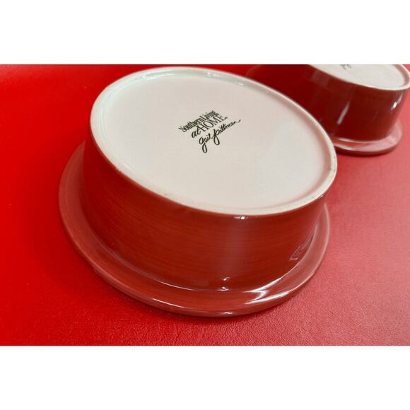 Gail Pittman Southern Living At Home Sienna Pet Bowls Set Of Two Retired HTF - Picture 7 of 11